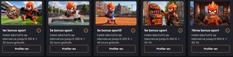Nixbet Casino bonus bienvenue sport