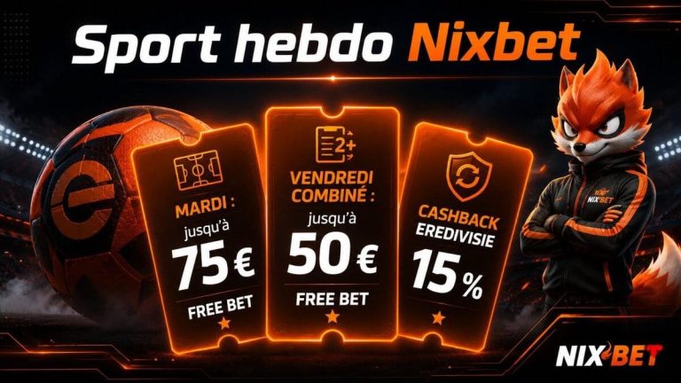 Nixbet Casino bonus sport hebdomadaire
