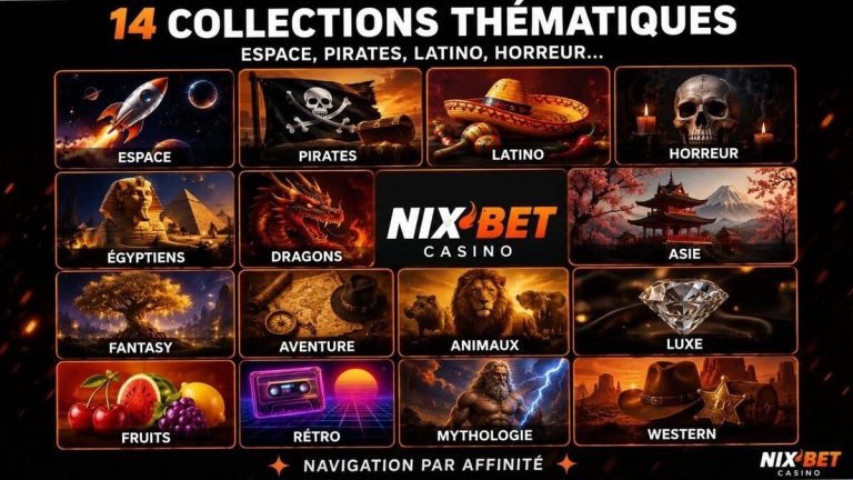 Nixbet Casino jeux